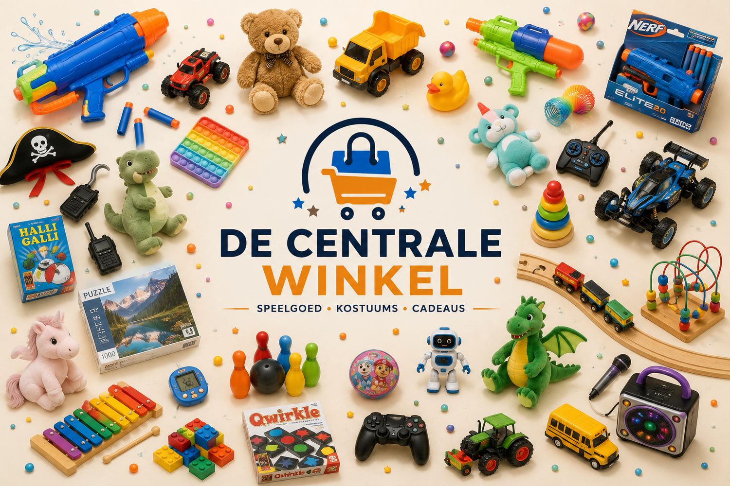 De Centrale Winkel – Alles voor Spelen, Verkleedplezier & Cadeaus
