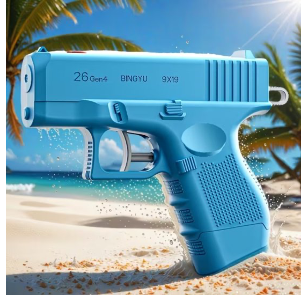 Prank Gun Waterpistool – Dubbelzijdige Grap Water Gun – Blauw